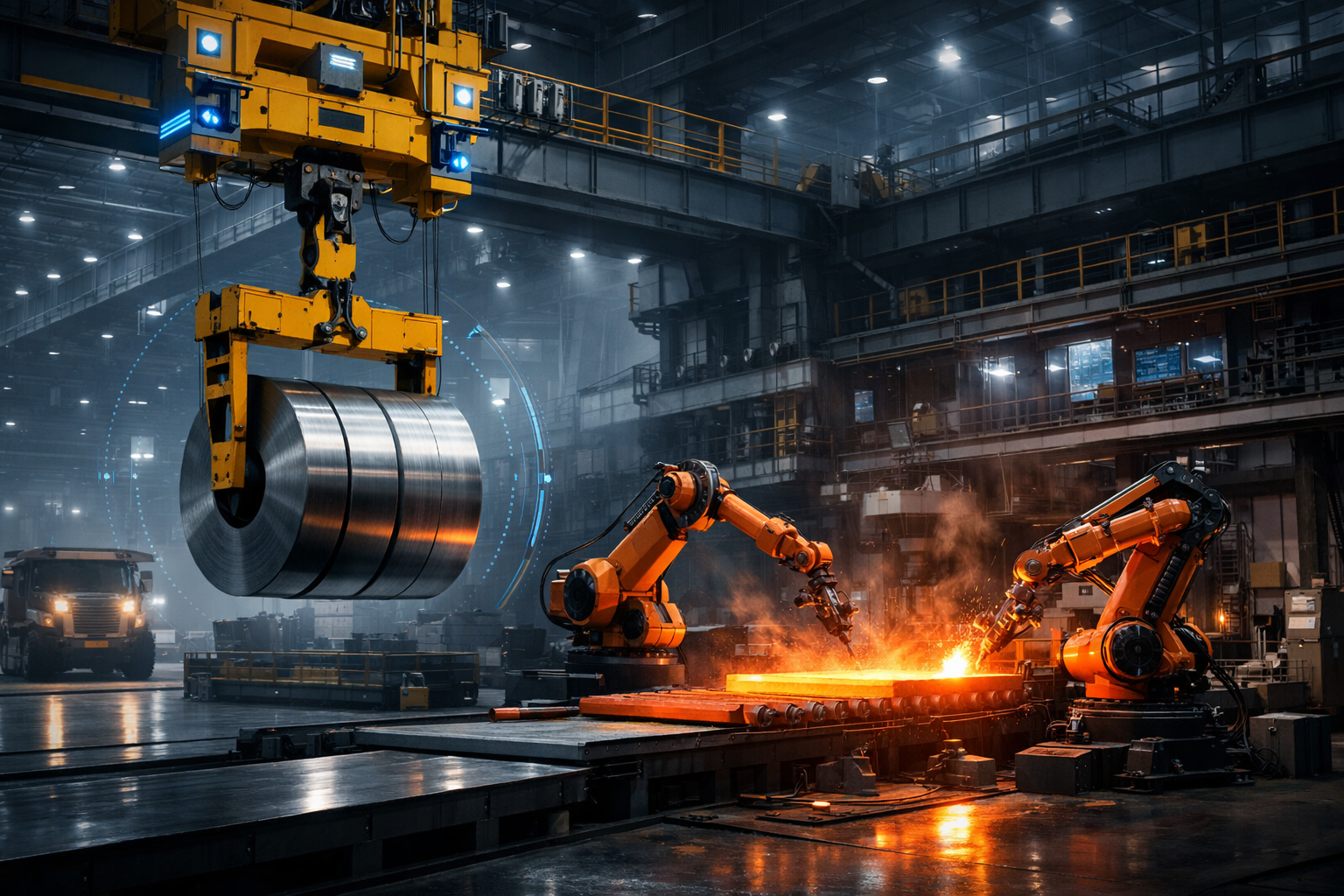 از معدن تا جرثقیل: وقتی ربات‌ها آرام‌آرام وارد صنعت فولاد شدند